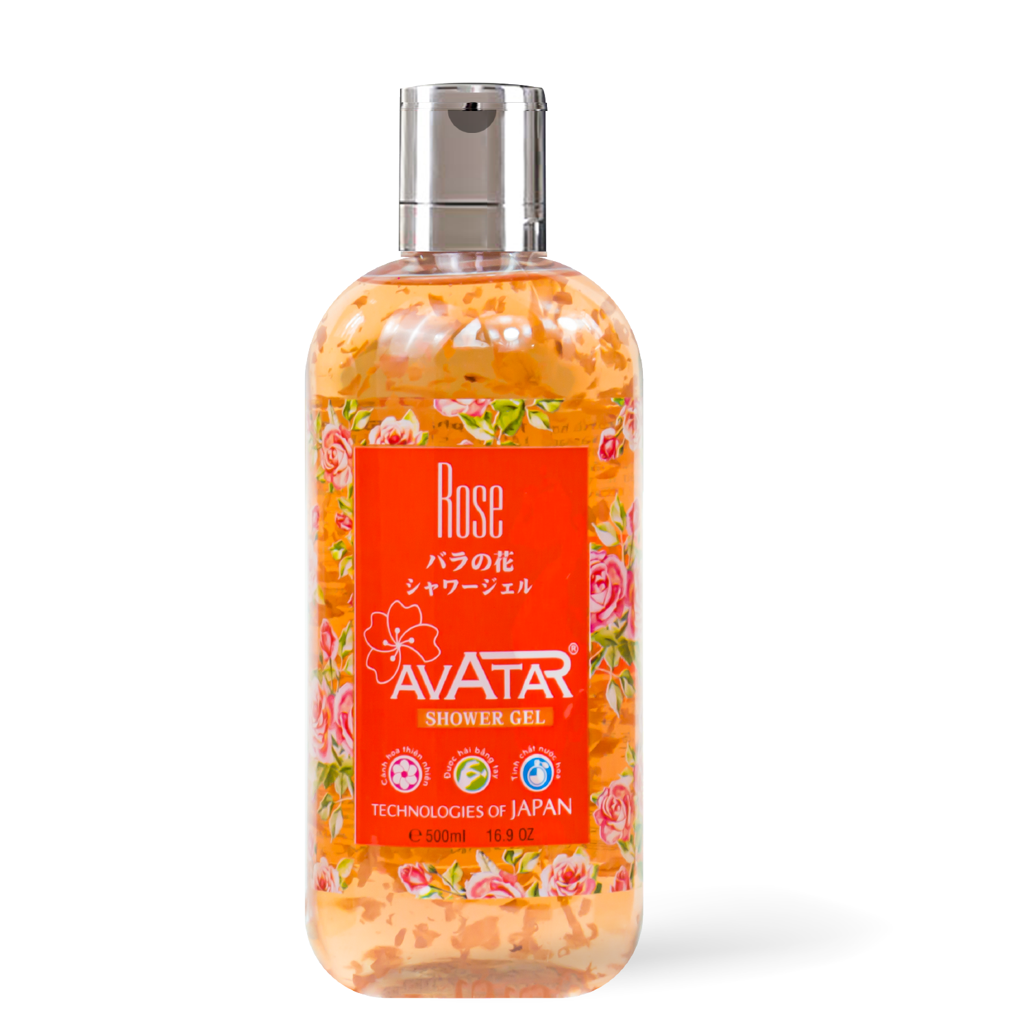 Sữa tắm nước hoa Nhật cánh hoa hồng - da mịn màng, mềm mại và trắng hồng Rose Avatar 500ml